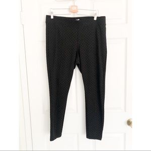 Old Navy Subtle Polkadot Black Pants